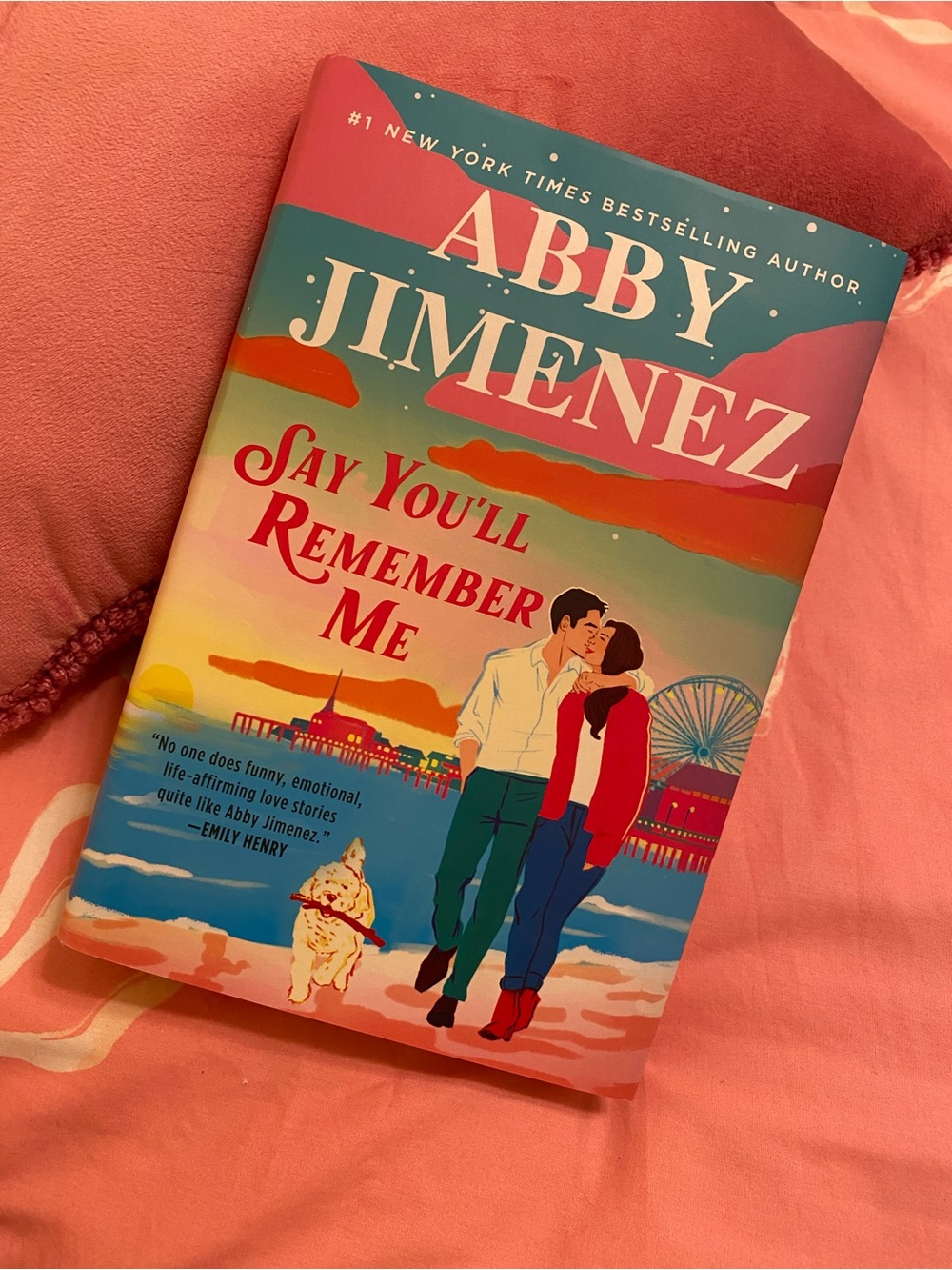 Abby Jimenez "Say You'll Remember Me" Hardcover book